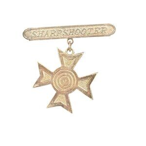 Sharpshooter Award Badge In Display Box